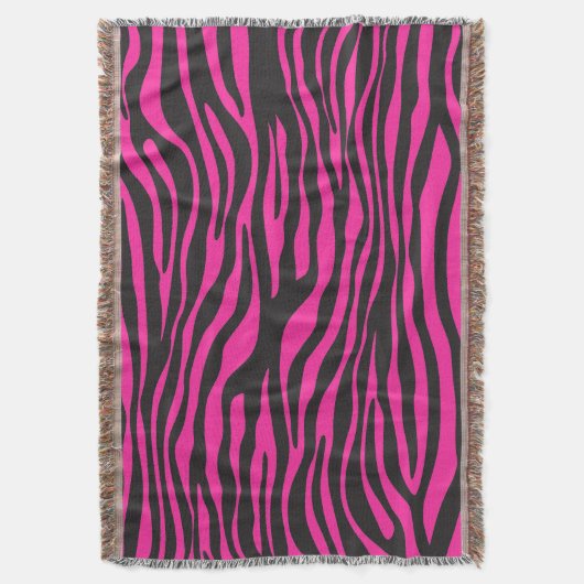Pink Zebra Decke (Vorderseite Vertikal)
