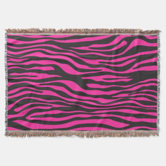 Pink Zebra Decke (Vorderseite)