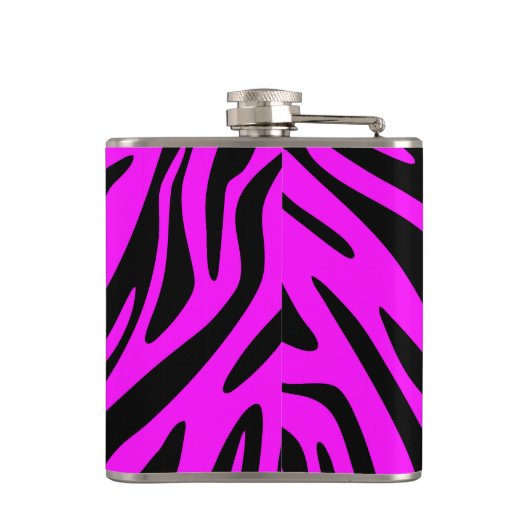 Pink Zebra Flachmann (Rückseite)