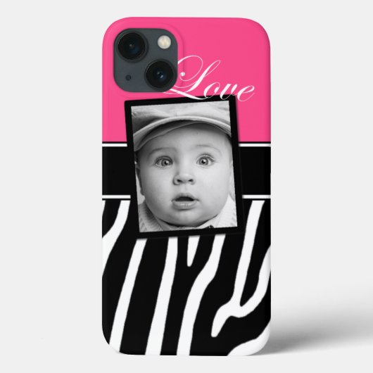 Pink Zebra Foto iPad Case (Rückseite)