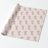 Pink Zebra Geburtstagsparty Geschenkpapier (Ungerollt)