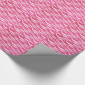 Pink Zebra Geschenkpapier (Ecke)
