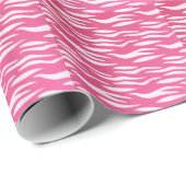 Pink Zebra Geschenkpapier (Rolleneckpunkt)