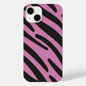 Pink Zebra gestreifter Case-Mate iPhone Hülle (Rückseite)