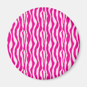 Pink Zebra Magnet