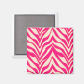 Pink Zebra Magnet (Vorderseite/Rückseite)