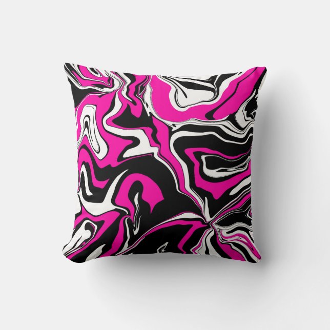 Pink Zebra Melt Kissen (Vorderseite)