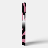 Pink Zebra Monogram iPad and Phone Case 2 (Rückseite / Rechts)