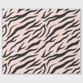 Pink Zebra Muster Geschenkpapier (Flach)