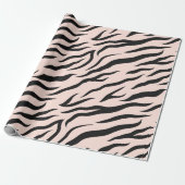 Pink Zebra Muster Geschenkpapier (Ungerollt)