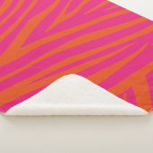 Pink Zebra Muster Sherpadecke (3/4)