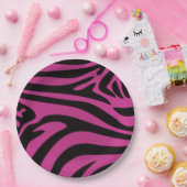 Pink Zebra Pappteller (Party)