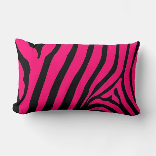 Pink Zebra Pillow Lendenkissen (Vorderseite)