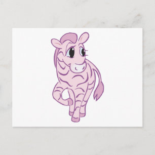 Pink Zebra Postkarte