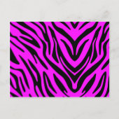 Pink Zebra Postkarte (Vorderseite)