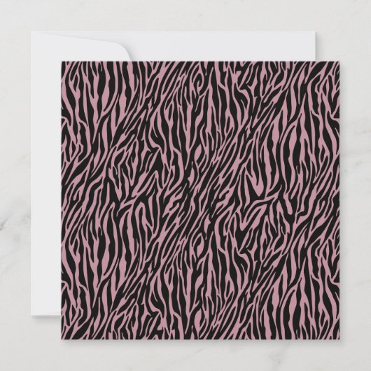 Pink Zebra Print 16 . Geburtstag Einladung (Vorderseite)