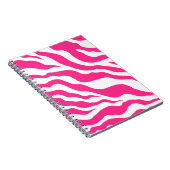Pink Zebra Print School Notebook Journal Geschenk Notizblock (Rechte Seite)