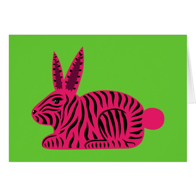 Pink Zebra Rabbit (Vorderseite (Horizontal))