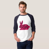 Pink Zebra Rabbit T-Shirt (Vorne ganz)