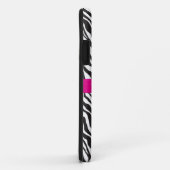 Pink Zebra Ribbon Case-Mate iPhone Hülle (Hinten/Rechts)