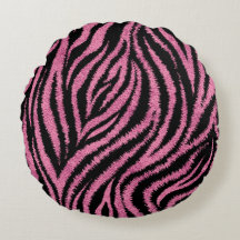  "Pink Zebra" Rundkissen