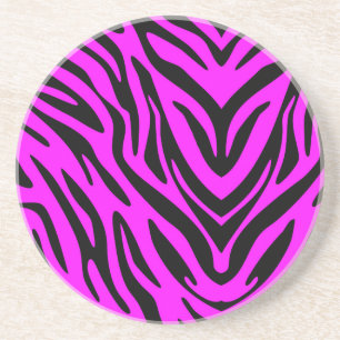 Pink Zebra Sandstein Untersetzer
