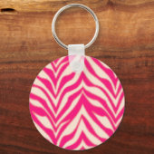 Pink Zebra Schlüsselanhänger (Vorderseite)