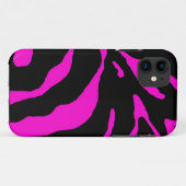 Pink Zebra Stripe Animal Print Case-Mate iPhone Hülle (Rückseite (Horizontal))
