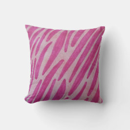 Pink zebra stripes kissen
