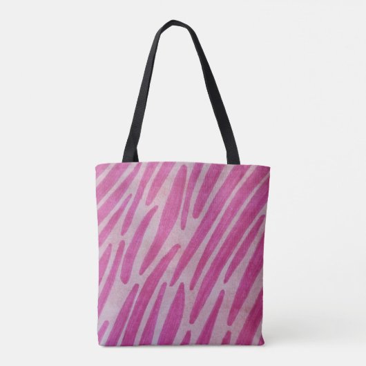 Pink zebra stripes tasche (Rückseite)