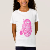 Pink Zebra T-Shirt (Vorderseite)