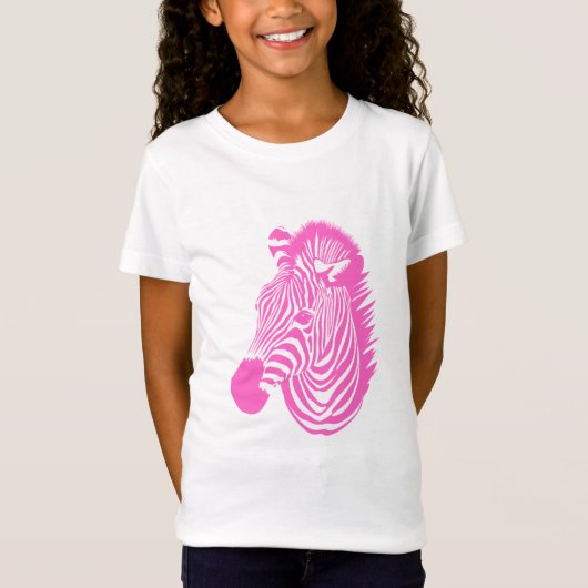 Pink Zebra T-Shirt (Vorderseite)
