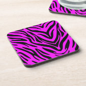 Pink Zebra Untersetzer (Linke Seite)