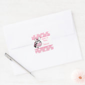 Pink Zebra Valentinstag Herz Liebhaber Sticker (Umschlag)