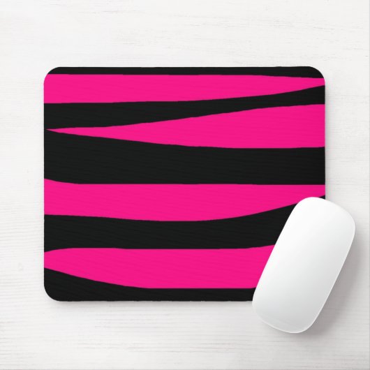 Pink Zebradruck Mousepad (Mit Mouse)