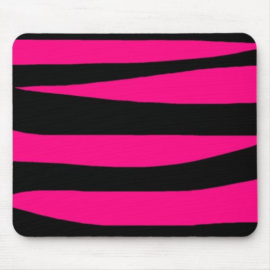 Pink Zebradruck Mousepad (Vorne)