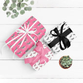 Pink Zebras Geschenkpapier Set