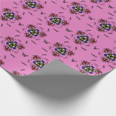 Pink Zen Mandala" Geschenkpapier (Ecke)