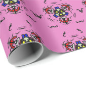 Pink Zen Mandala" Geschenkpapier (Rolleneckpunkt)