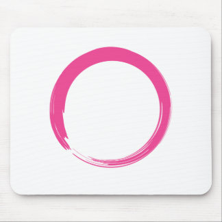 Pink Zen Symbol / Enso Circle Mousepad