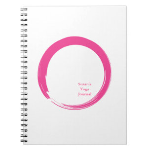 Pink Zen Symbol / Enso Circle Notizblock