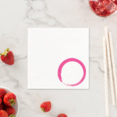 Pink Zen Symbol / Enso Circle Serviette (Beispiel)