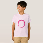 Pink Zen Symbol / Enso Circle T-Shirt (Vorne ganz)