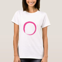 Pink Zen Symbol / Enso Circle T-Shirt