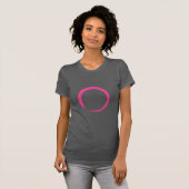 Pink Zen Symbol / Enso Circle T-Shirt (Vorne ganz)
