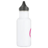 Pink Zen Symbol / Enso Circle Trinkflasche (Links)
