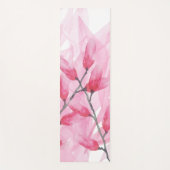 Pink Zen Wasserfarbe Abstrakt Kirschblossom Yogamatte (Vorderseite)