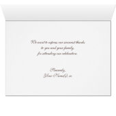 Pink Zickzack Brown Strip custom Danke Karten (Innenansicht Horizontal (Unten))