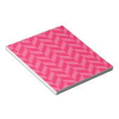 Pink Zickzack Chic und Functional Writing Pad Notizblock (angewinkelt)