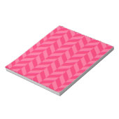 Pink Zickzack Chic und Functional Writing Pad Notizblock (Rotiert)